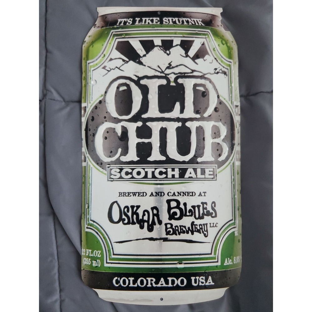 Old Chub Scotch Ale Oskar Blues Brewery Metal Sign Beer Ale Can Brewery 16.5"